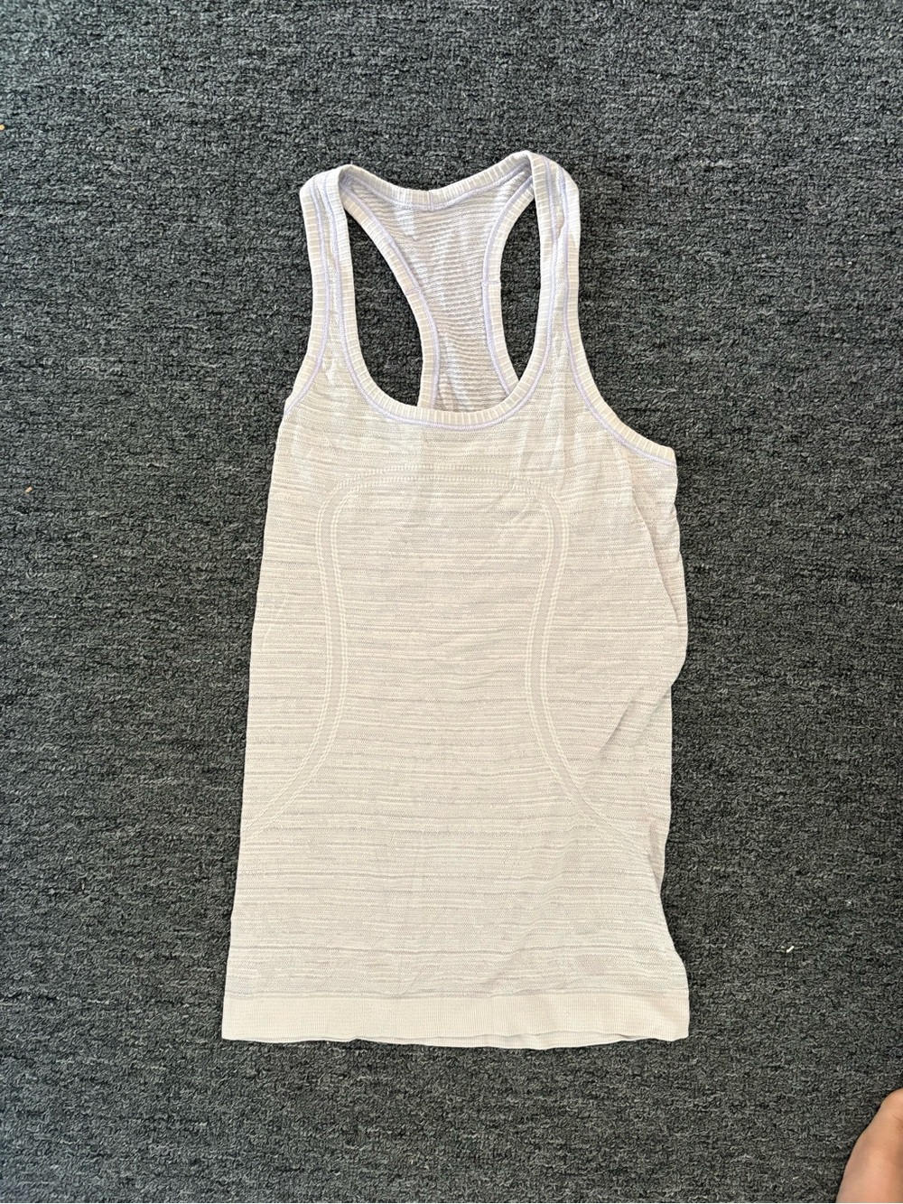 lululemon athletica Light Lavender Ribbed Racerback Tank